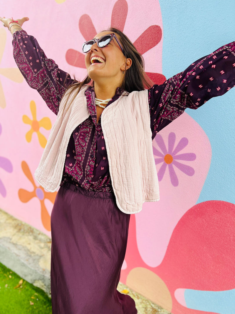 Blouse Bandana - Aubergine