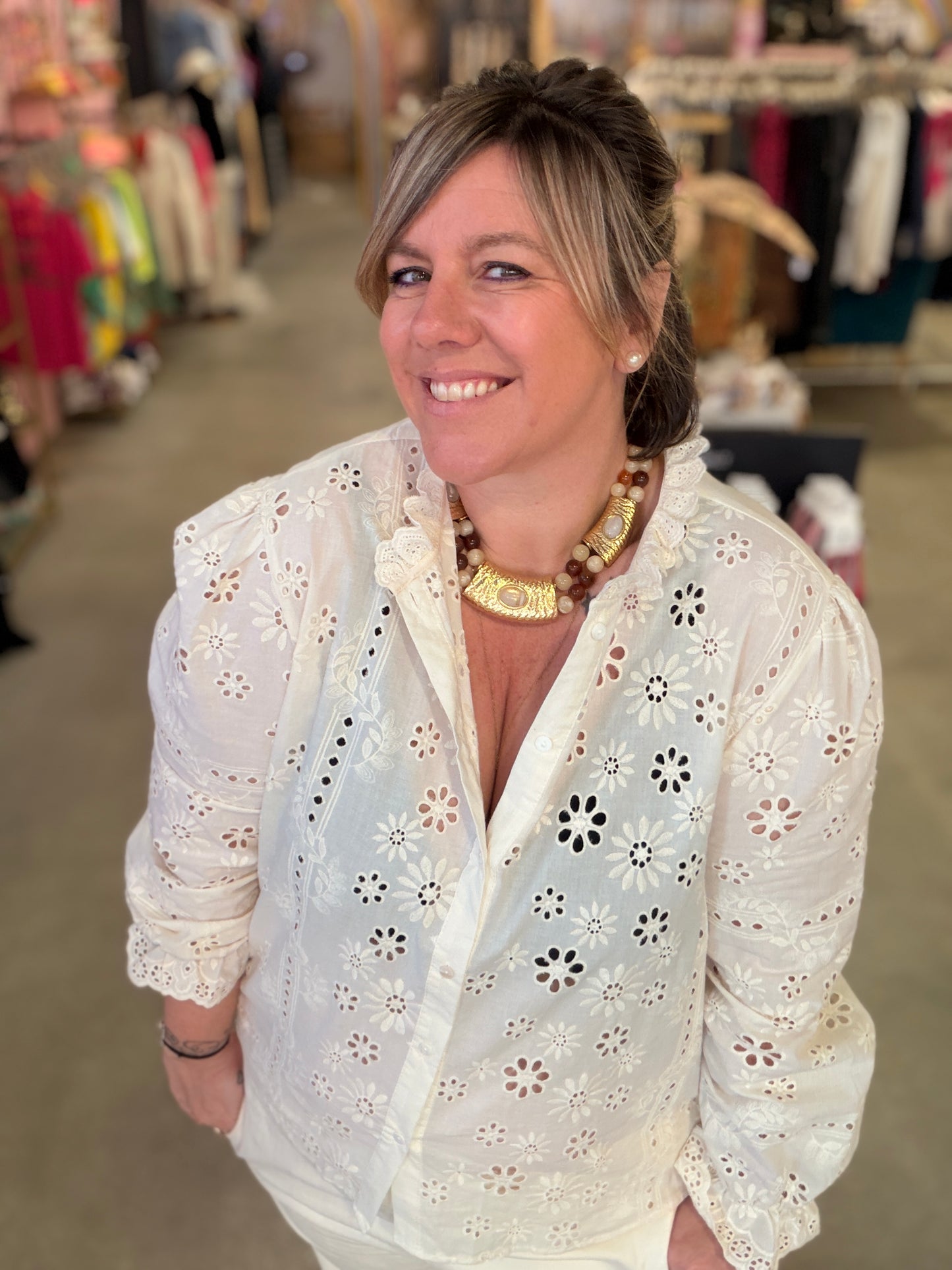 Chemise broderie anglaise Isabel