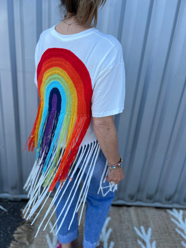 Tee-shirt Hippie Rainbow