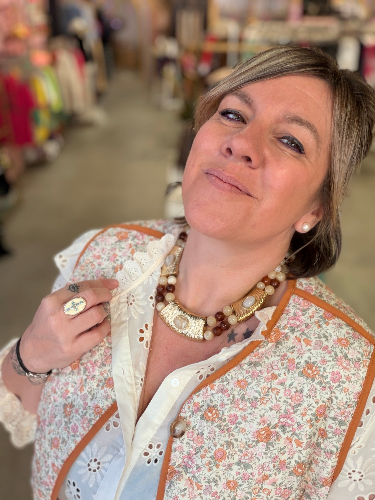 Veste matelassée liberty Rosita