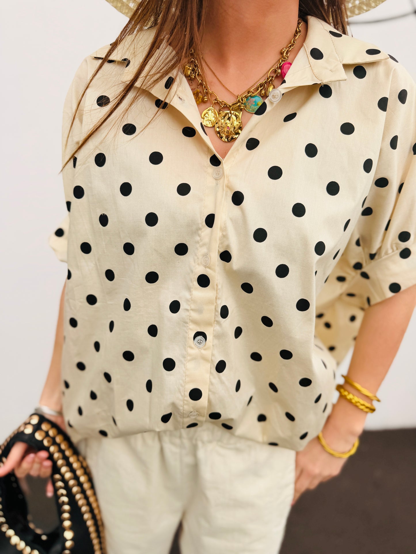Chemise à pois oversize Ernest - 2 couleurs