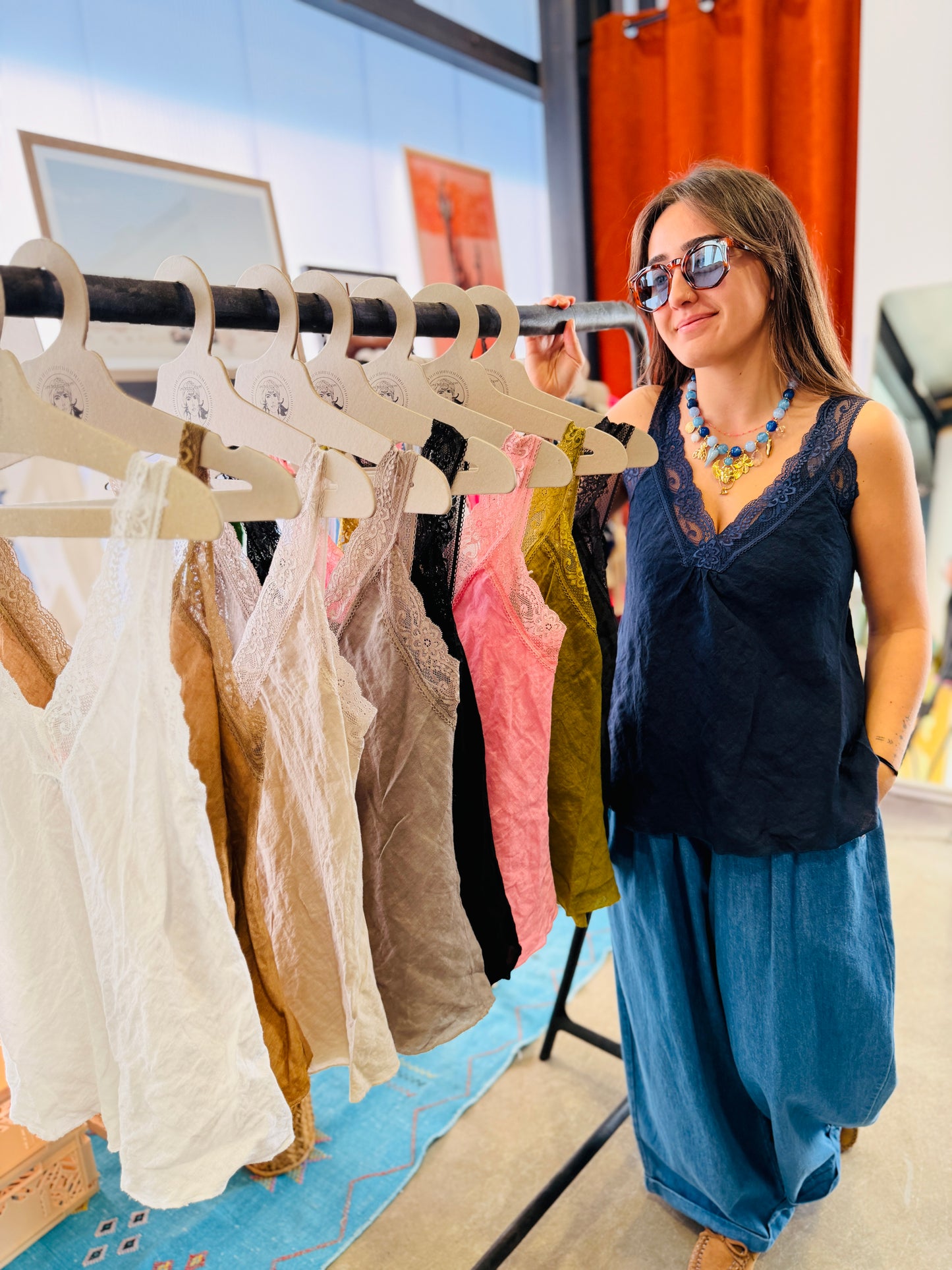 Caraco en lin Cordula